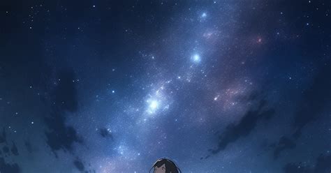 女の子 星空の下で Alcaのイラスト Pixiv