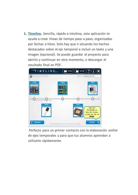 Aplicaciones Para Crear Lineas Del Tiempo Pdf