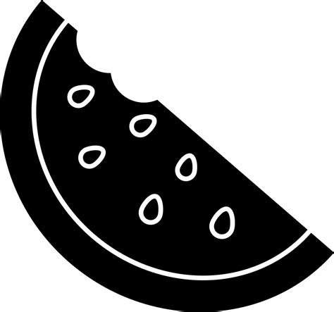 Glyph sign or symbol of watermelon. 24275240 Vector Art at Vecteezy