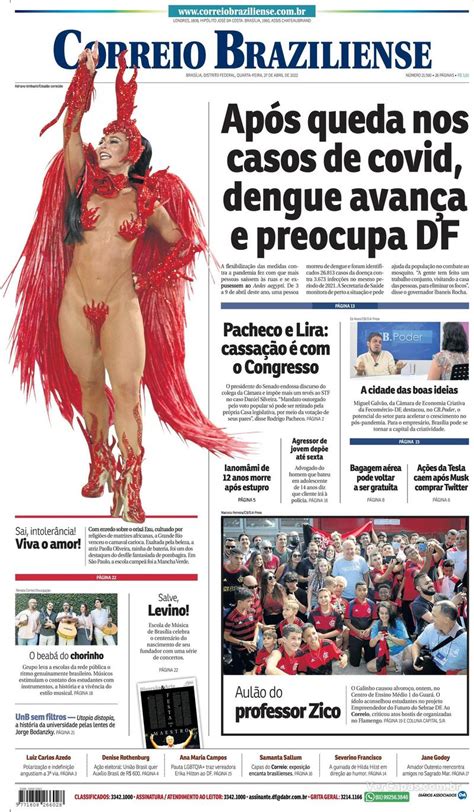 Capa Correio Braziliense Quinta De Mar O De