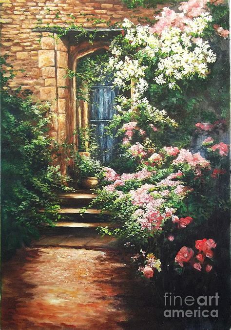 Medieval Stone Archway Painting By Lizzy Forrester Fine Art America