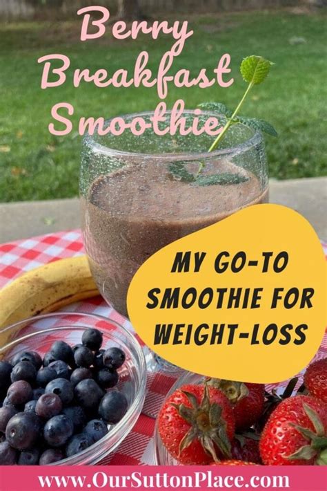 Dr Oz Weight Loss Berry Breakfast Smoothie Garden