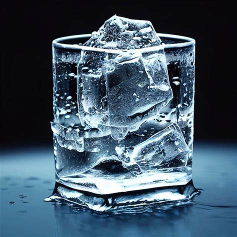 Full Glass Of Water With Ice