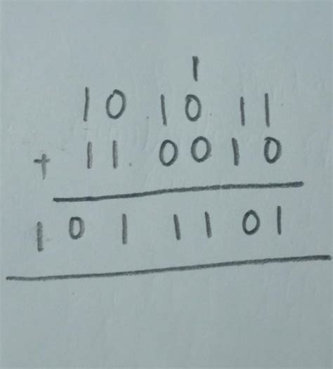 binary answer   addition