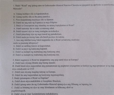 1 Bakit Rizal Ang Ipinag Utos Ni Gobernador Studyx