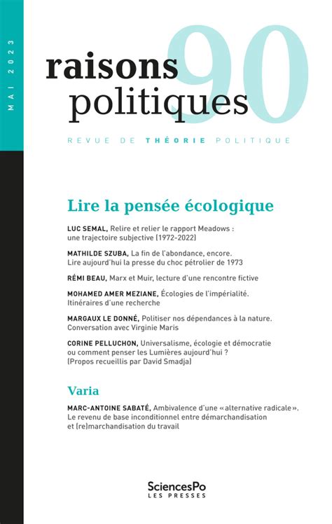 Raisons Politiques 90 Mai 2023 Presses De Sciences Po