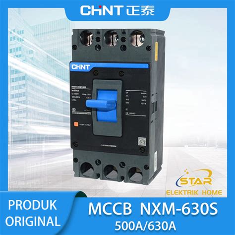 Jual MCCB Breaker CHINT NXM 630S 3300 3P 50KA 500A 630A 3P 500A