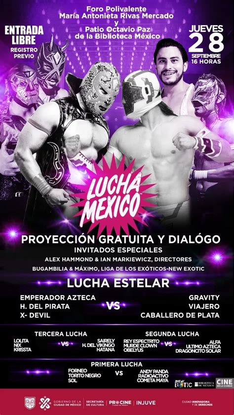 Todo Listo Para La Celebración Del Día Nacional De La Lucha Libre En La Biblioteca México