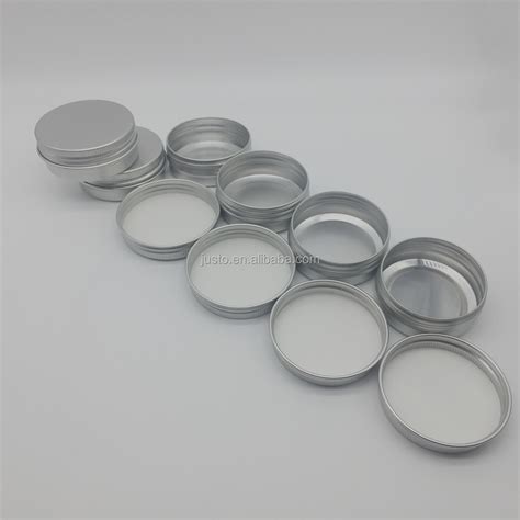 Ml Aluminum Tin Jars Cosmetic Sample Metal Tins Empty Container Bulk