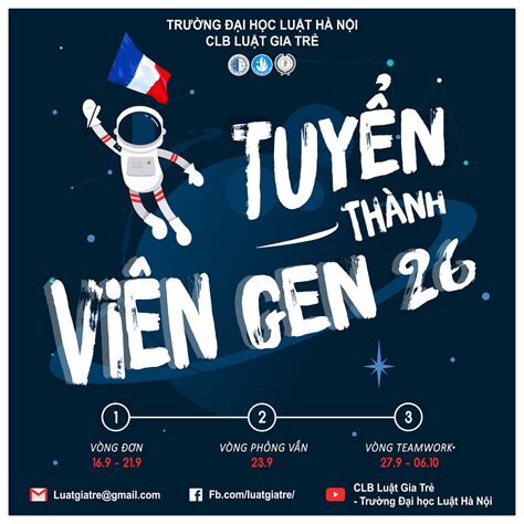 OFFICIAL AVATAR TUYỂN THÀNH VIÊN GEN 26 CLB Luật Gia Trẻ Đại học