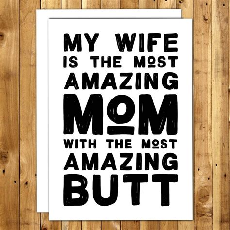 Mothers Day From Husband Card Mothers Day For Wife Card