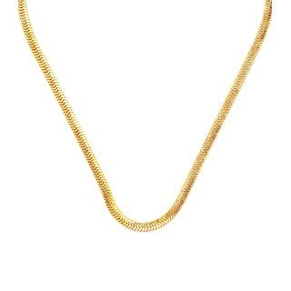 gold plated mens thin chain