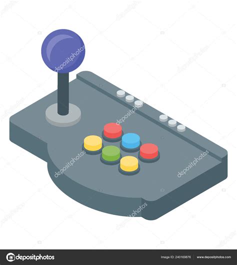 Consola Juegos Vector Isom Trico Icono Joystick Vector De Stock Por