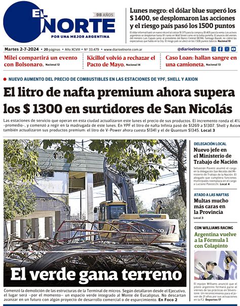 Diario El Norte Edici N Digital Martes De Julio Diario El