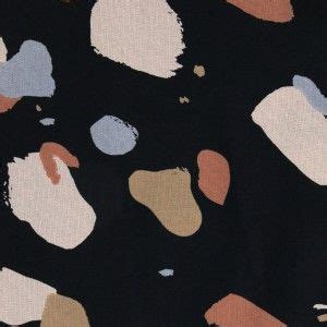 Tissu Viscose Atelier Brunette Granito Night X10cm Perles Co