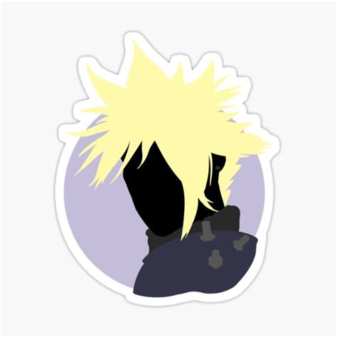 Final Fantasy 7 Cloud Strife Sticker For Sale By Silkpnt Redbubble