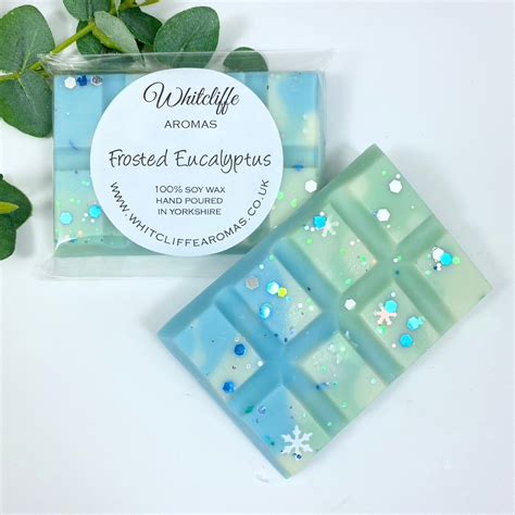 Frosted Eucalyptus Wax Melts Snap Bars Hearts Soy Wax Eco Etsy Uk