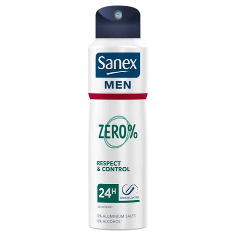 SANEX Men Zéro déodorant spray 24h homme respect control 200ml pas