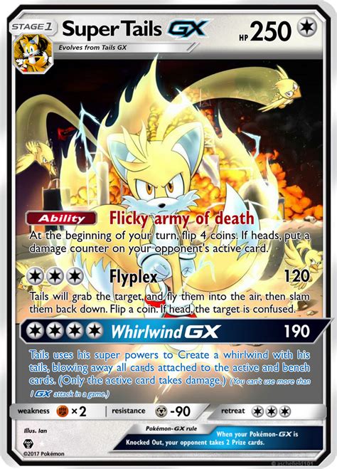 Super Tails Gx Card By Skymemes On Deviantart