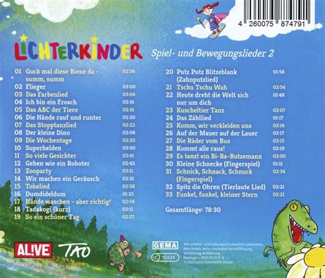 Lichterkinder Spiel Und Bewegungslieder 2 CD Jpc