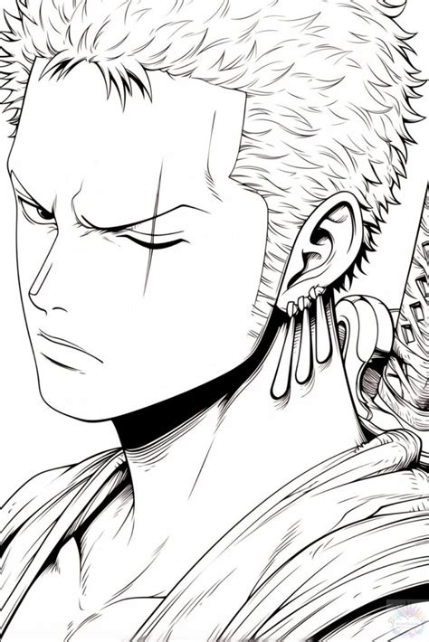 Desenhos De Zoro De One Piece Para Colorir E Imprimir