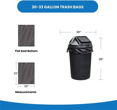 Reli 33 Gallon Trash Bags Drawstring 150 Count Black Heavy Duty