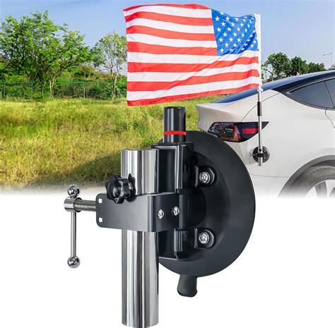 Amazon YYDENTOOL Flag Pole Holder Suction Cup Flag Holder Car Flag