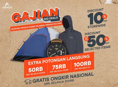 Gajian Big Deals Diskon Belanja Eiger Serasa Sultan Blog