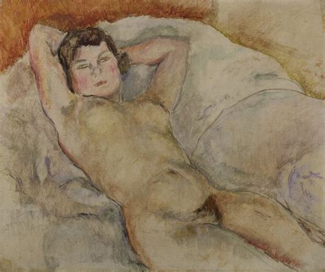 Reclining Nude C By Jules Pascin Fine Art Print