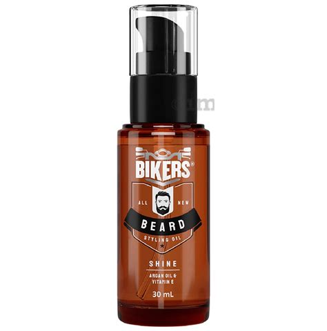 Bikers All New Beard Styling Oil For Shiny Look Oil Argan Oil And Vitamin E Buy Pump Bottle Of 30