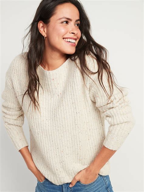 Slouchy Cozy Boat Neck Sweater For Women Old Navy