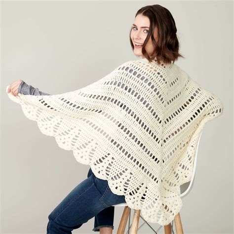 Free Easy Caron Prayer Shawl Crochet Pattern Yarnspirations