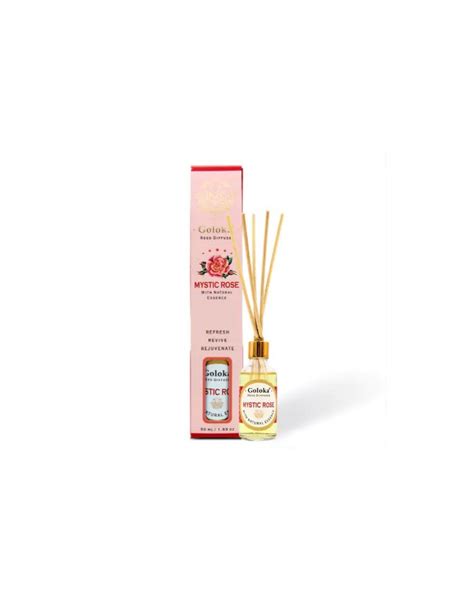 Ambientador Mini Mikado Rosa Mística Goloka Reed Diffuser 50ml Ecocash