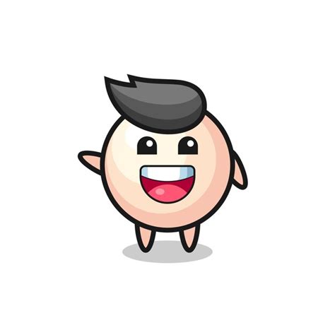 Premium Vector Happy Pearl Cute Mascot Character Cute Design