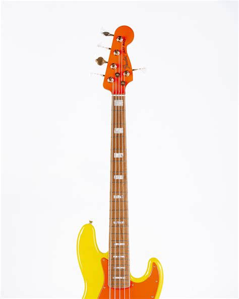 Fender Mononeon Jazz Bass V Neon Yellow Rock City Music Co