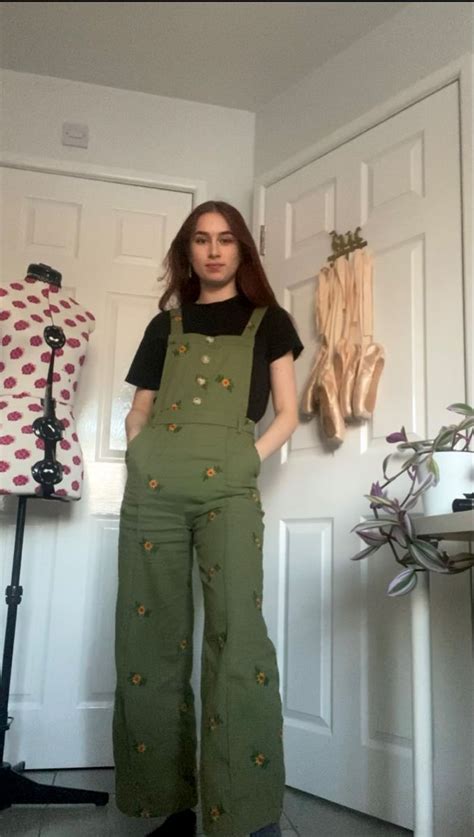 Green Cider Jumpsuit Cottagecore Fashion Pants Cottagecore Outfits