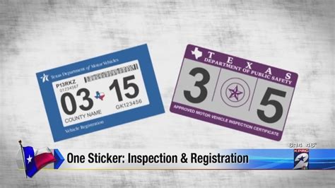 Single sticker to replace vehicle inspection, registration...