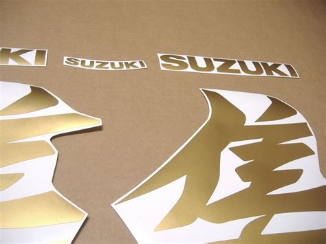 Suzuki Hayabusa M Onwards Mk Matte Satin Gold Decals Set