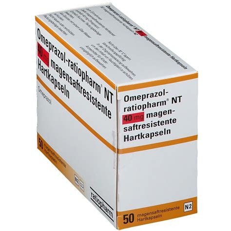 Omeprazol Ratiopharm NT 40 Mg 50 St Mit Dem E Rezept Kaufen Shop