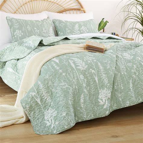 Amazon Grand Linen Piece Fine Printed Quilt Set Reversible