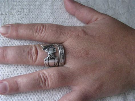 Spoon Ring Silver plate ring silver ring Charlie McCarthy | Etsy