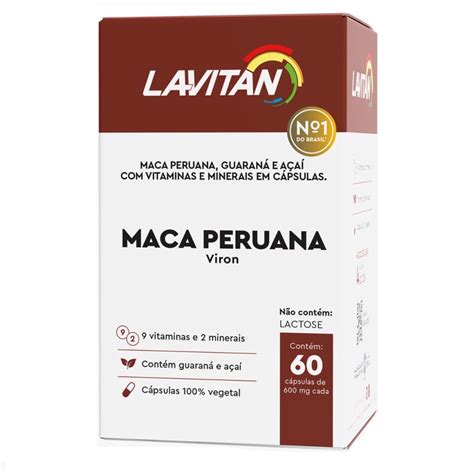 Maca Peruana Lavitan Viron Capsulas Guaran E A Ai Em Promo O