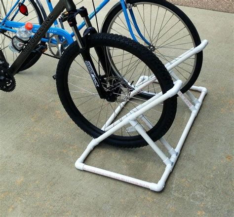 Bike Rack Made Of Pvc Pvc Bike Racks Diy Bike Rack Bike Rack