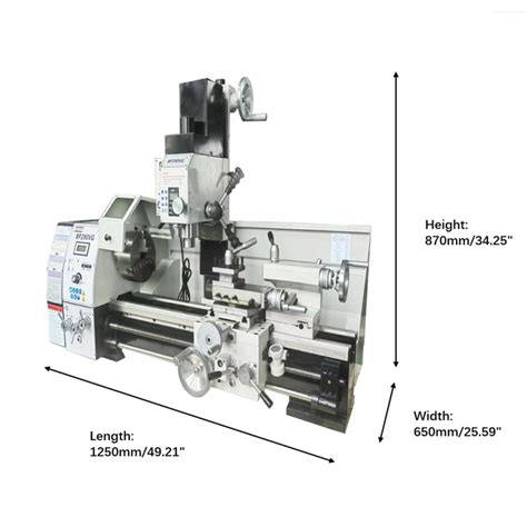 Industrial Combo Lathe X High Precision Variable Speed Combo