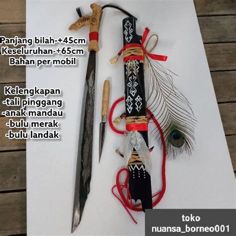 Jual Nuansaborneo Mandau Senjata Pusaka Khas Suku Adat Dayak Kalimantan