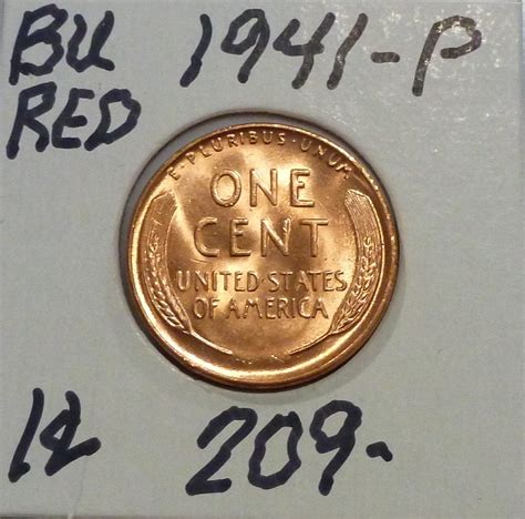 P Gem Bu Red Lincoln Wheat Cent For Sale Buy Now