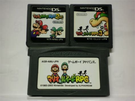 Ds マリオ＆ルイージ Rpg2×2＋マリオandルイージ Rpg3＋ Gba マリオ＆ルイージrpg お買得3本セット ソフトのみロール