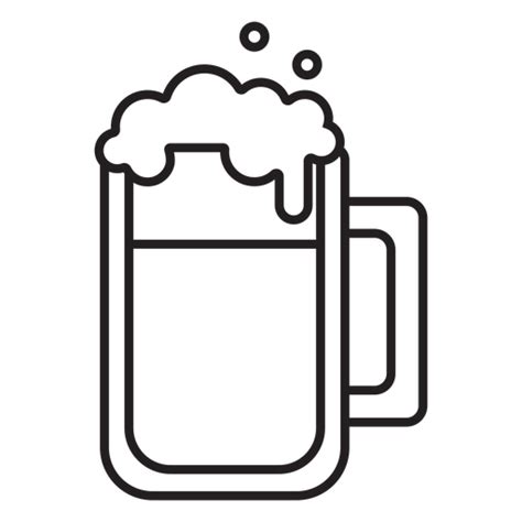 Trazo De Jarra De Cerveza Descargar Png Svg Transparente