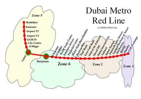 Dubai Metro Map