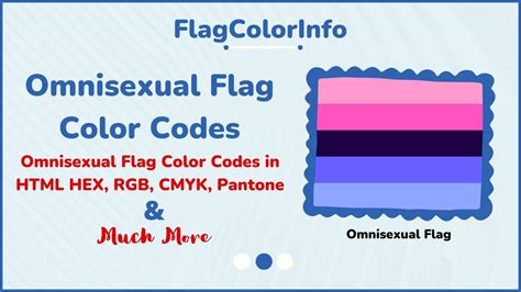 Omnisexual Flag Color Codes In Html Hex Rgb Pantone And Cmyk Youtube